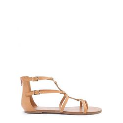 Incaltaminte Femei Forever21 Strappy Faux Leather Sandals Nude