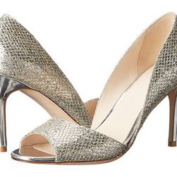 Incaltaminte Femei Cole Haan Antonia Open Toe Pump GoldSilver Glitter