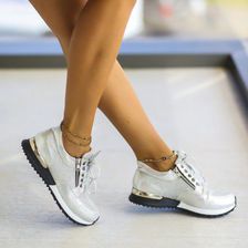 Pantofi Sport Straja Argintii