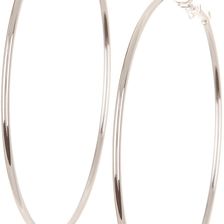 14th & Union Large Basic Hoop Earrings SILVER