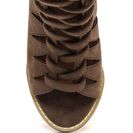 Incaltaminte Femei CheapChic Street Cred Chunky Laced Cut-out Booties Taupe
