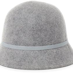 Ralph Lauren Felted Wool Cloche Charcoal