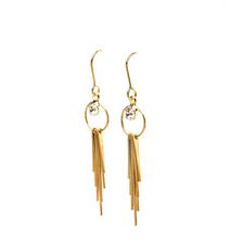 Bijuterii Femei CheapChic Falling For Fringe Sparkly Hoop Earrings Gold