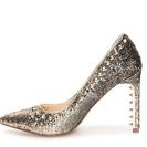 Incaltaminte Femei Fergie Helix Glitter Pump GoldPewter