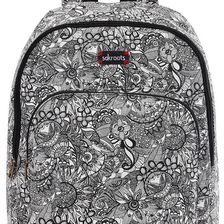 Sakroots Artist Circle Medium Backpack Black And White Spirit Desert