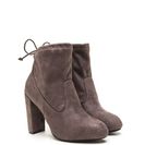 Incaltaminte Femei CheapChic Key To Great Style Chunky Tied Booties Grey