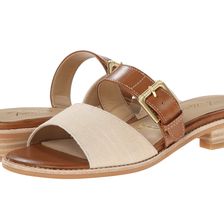 Trotters Billie Luggage/Natural Maple Veg Leather/Linen