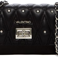 Valentino By Mario Valentino Noelle Diamond Quilt Leather Convertible Crossbody BLACK