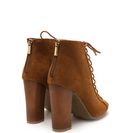 Incaltaminte Femei CheapChic Sunday Funday Faux Suede Booties Chestnut