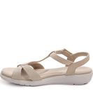 Incaltaminte Femei Grasshoppers Rose Stripe Wedge Sandal Beige