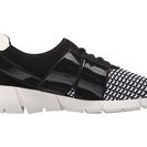 Incaltaminte Femei Calvin Klein Wisteria BlackWhite Stretch KnitLeather