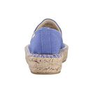 Incaltaminte Femei Soludos Platform Smoking Slipper Marina Blue Cotton Canvas