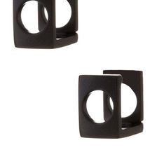 Bijuterii Femei Marc by Marc Jacobs Hole Punch Hinge Hoop Earrings BLACK