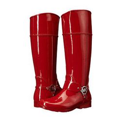 Incaltaminte Femei Michael Kors Fulton Harness Tall Rainboot Red Rubber 1