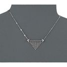 Bijuterii Femei Sam Edelman Double Arrow Fringe Necklace 16quot Rhodium