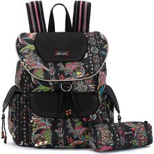 Sakroots Artist Circle Flap Backpack Neon Spirit Desert