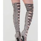 Incaltaminte Femei CheapChic X\'s And Oohs Gladiator Heels Grey