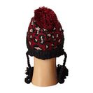 Accesorii Femei San Diego Hat Company KNH3372 Knit Beanie Trapper with Pom Poms Leopard