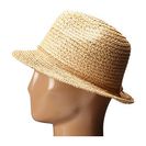 Accesorii Femei San Diego Hat Company RHF6117 Fedora Hat with Turquoise Trim Natural