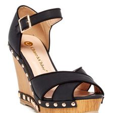 Incaltaminte Femei Chase Chloe Milan Wedge Sandal Black