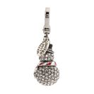 Bijuterii Femei Juicy Couture Dreaming In Color Limited Edition 11 Pave Snowman Charm Silver