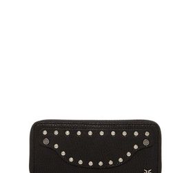 Accesorii Femei Frye Nikki Nail Head Large Leather Wallet BLACK