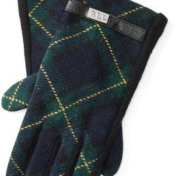 Ralph Lauren Tartan Wool-Blend Gloves Blackwatch