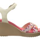 Incaltaminte Femei Crocs Leigh II Ankle Strap Graphic Wedge StuccoGold