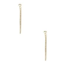 Bijuterii Femei GUESS Gold-Tone Rhinestone Hoop Earrings gold
