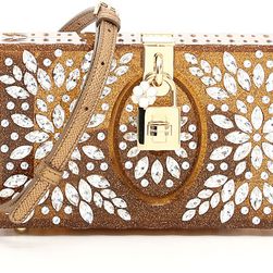 Dolce & Gabbana Plexi Dolce Box Bag ORO/ORO SCURO