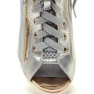 Incaltaminte Femei CheapChic Real Mvp Metallic Wedge Sneakers Silver