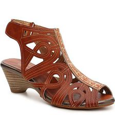 Incaltaminte Femei Spring Step Florean Wedge Sandal Cognac