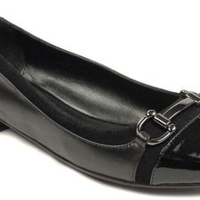 Vaneli Galea Black Patent/Black Kid/Suede