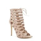 Incaltaminte Femei Forever21 Caged Faux Suede Heels Blush