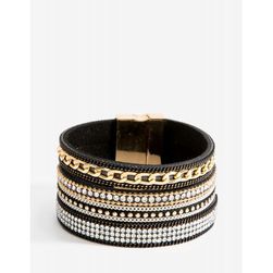 Bijuterii Femei CheapChic Rhinestone Chain Cuff Bracelet Black