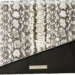Nine West Strong Angles Medium Clutch Black/White