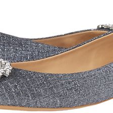 Badgley Mischka North Pewter Woven Metallic Fabric