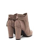 Incaltaminte Femei CheapChic Bow Ahead Chunky Faux Suede Booties Taupe