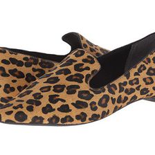 Incaltaminte Femei Rockport Total Motion 30mm Hidden Wedge Smoking Loafer Brown Leopard Hair On