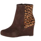Incaltaminte Femei Rockport Seven To 7 85mm Wedge Bootie EbanoBrown Leopard Print