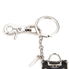 Balenciaga Brass Keychain PALLADIUM NOIR
