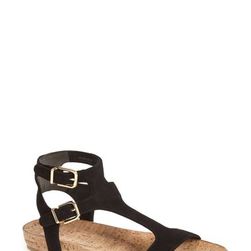 Incaltaminte Femei Via Spiga Lamuela Suede Sandal BLACK