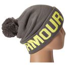 Accesorii Femei Under Armour UA Graphic Pom Pom Beanie GraphiteFlash Light