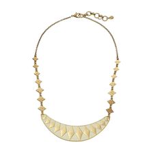 Lucky Brand Enamel Collar Necklace Gold