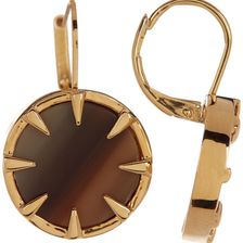 Vince Camuto Claw Set Horn Earrings GOLD