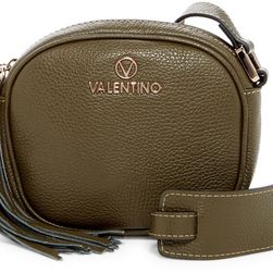 Valentino By Mario Valentino Eve Leather Crossbody ARMY GREEN