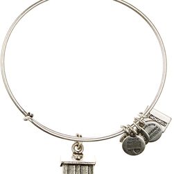 Alex and Ani Monopoly House Charm Wire Bangle SILVER