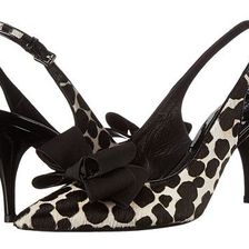 Incaltaminte Femei Michael Kors Mae Runway BlackWhite Cheetah Hair CalfPatentGrosgrain