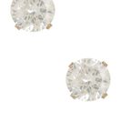 Bijuterii Femei Savvy Cie Mixed Tone Round Simulated Diamond Stud Earrings - Set of 3 silver-white-yellow-pink