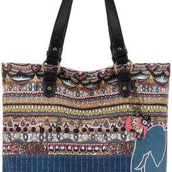 Sakroots Artist Circle Soft Tote Taupe One World